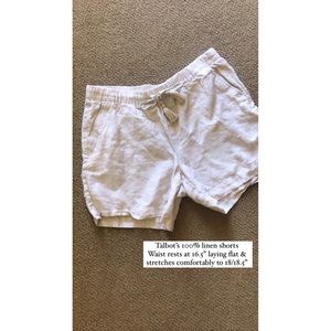 Talbots Linen Shorts
